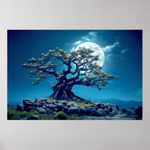 Tree Life Verzauberung Stille Natur Poster