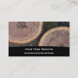 Tree Log Business Card Visitenkarte