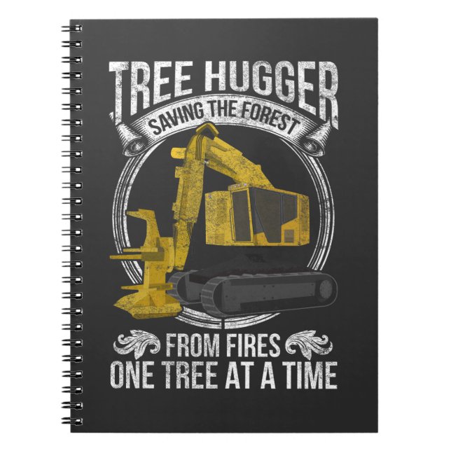 Tree Logging Joke Forestry Harvester Notizblock (Vorderseite)