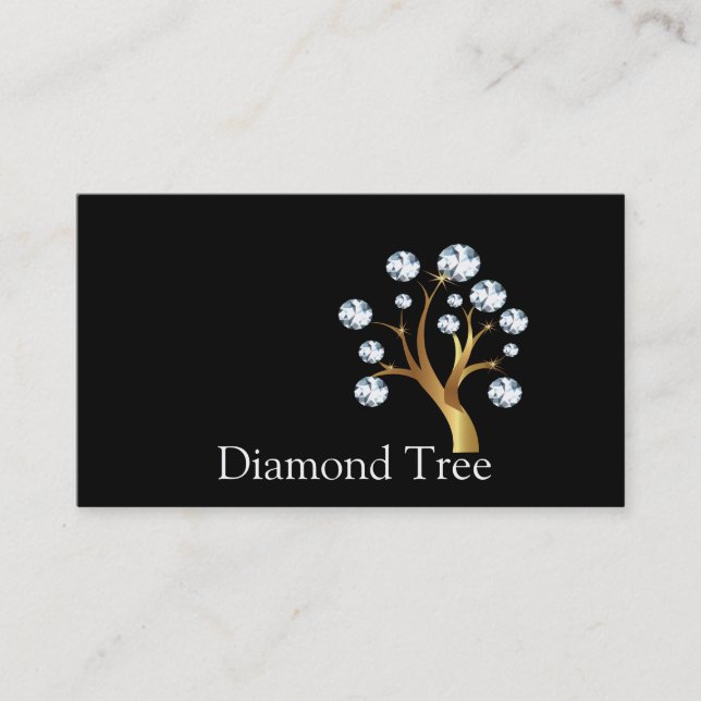 Tree Logo Diamond Visitenkarten Visitenkarte (Vorderseite)