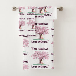 TREE MENDUS QUOTE BADHANDTUCH SET