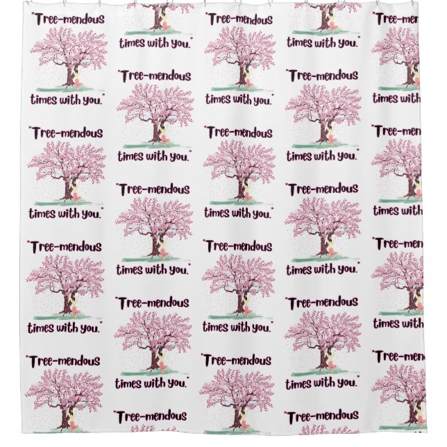 TREE MENDUS QUOTE DUSCHVORHANG (Vorderseite)