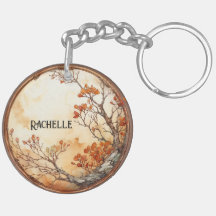Tree mit Orange Blume Twig Wreath Blätter