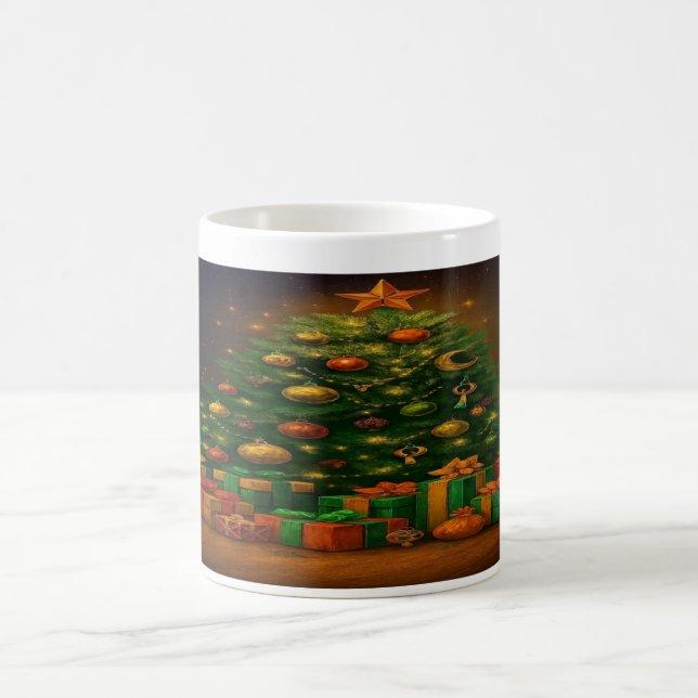Tree of Cheer: Holiday Magic Mug Kaffeetasse (Mittel)