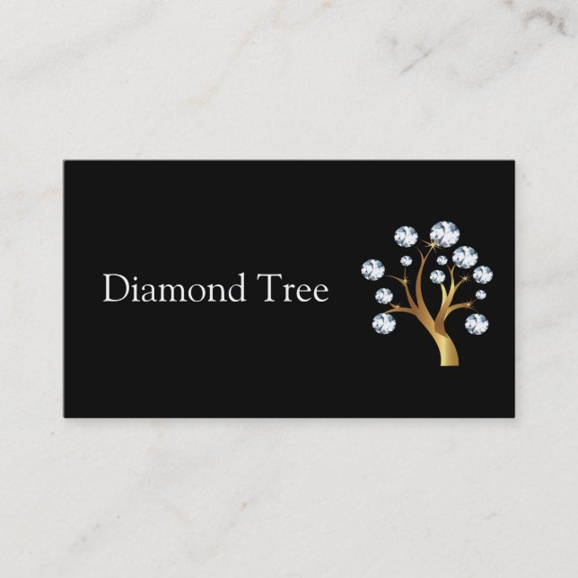 Tree of Diamonds Business Card Logo Visitenkarte (Vorderseite)