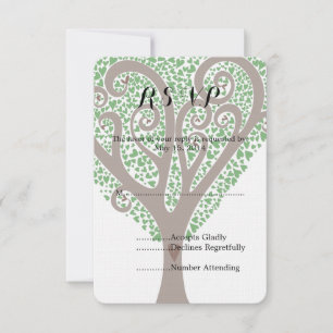 Tree of Hearts Wedding RSVP