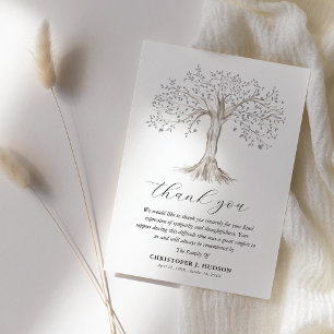 Tree of Life Beileid Vielen Dank Karten