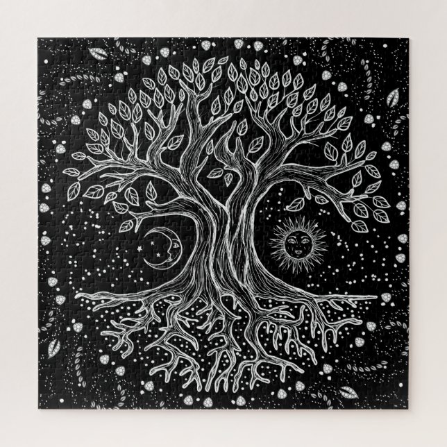 Tree of Life - black and white (Vertikal)