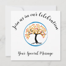 Tree of Life Blue Circle End of treatment Party