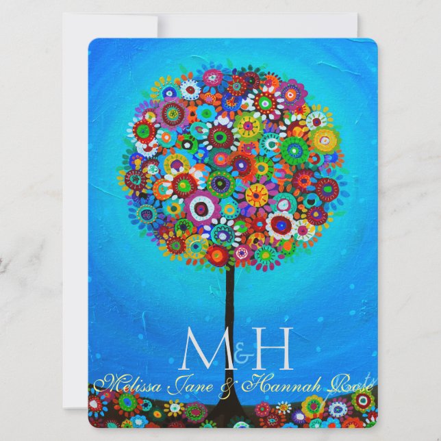 Tree of Life B'not Mitzvah Einladungen (Vorderseite)