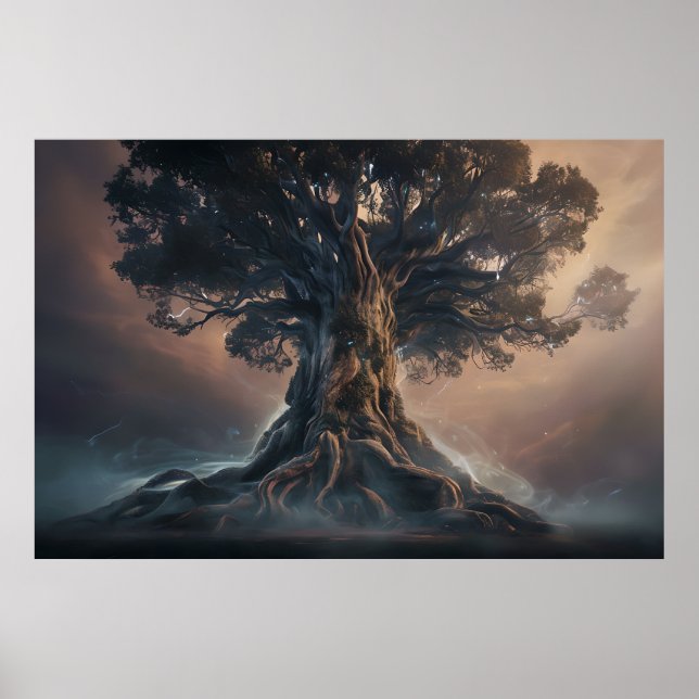 Tree of Life - Dawn Edition Fantasy Poster (Vorne)