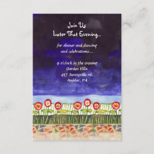 Tree of Life Doves Bar Bat Mitzvah Empfang Card Begleitkarte