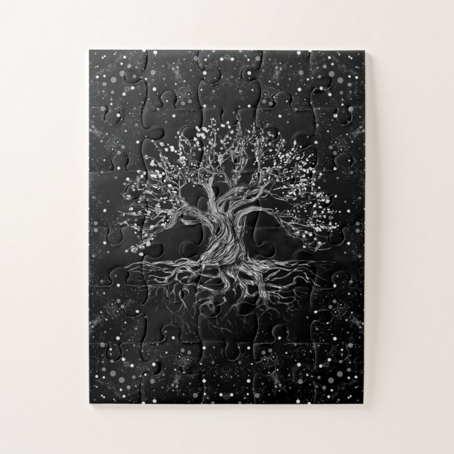 Tree of Life Drawing Black and White (Vertikal)