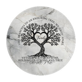 Tree of Life Glass Cutting Board  Schneidebrett