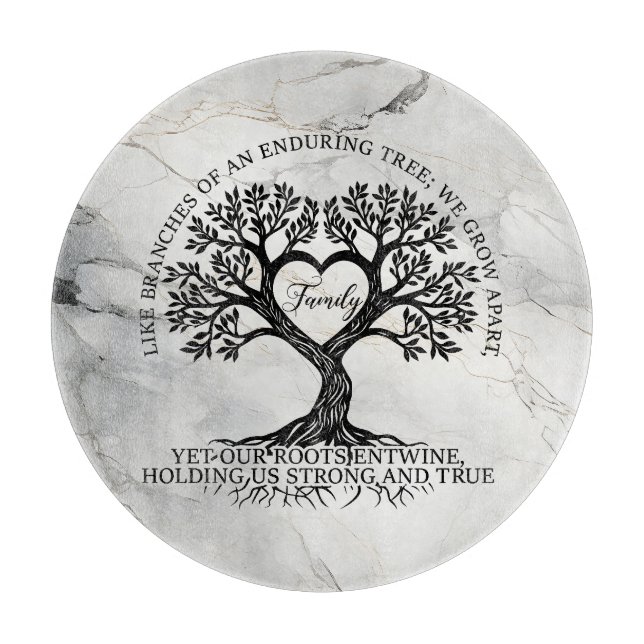 Tree of Life Glass Cutting Board  Schneidebrett (Vorderseite)