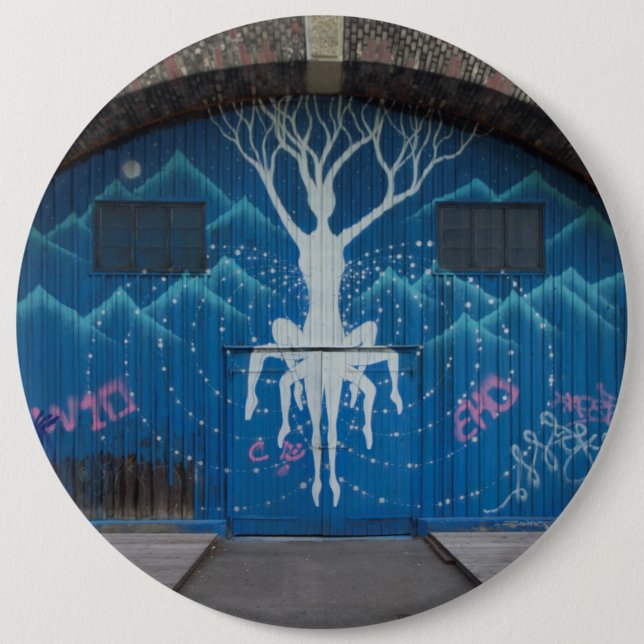 Tree Of Life Graffiti Button (Vorderseite)