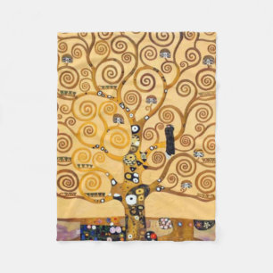 Tree Of Life Gustav Klimt Fleecedecke