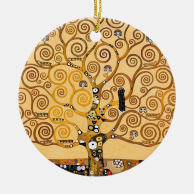Tree Of Life Gustav Klimt Keramik Ornament (Vorne)