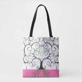 Tree of Life Illustration Tote Taschenprint Tasche