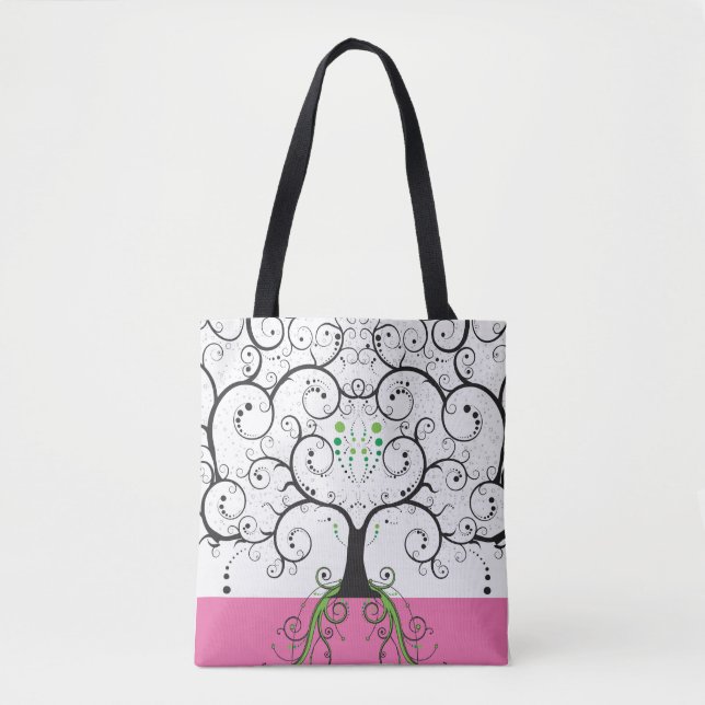 Tree of Life Illustration Tote Taschenprint Tasche (Vorderseite)
