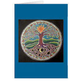 Tree of Life Mandala Card