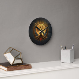 Tree of Life – Moonlit Enlightenment Runde Wanduhr