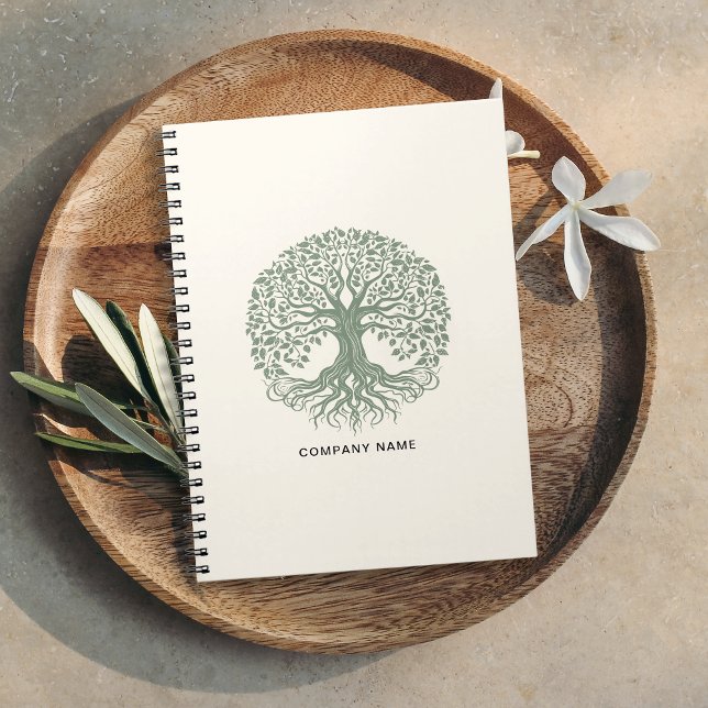 Tree of Life Öko Friendly Business Logo Notizblock (Von Creator hochgeladen)