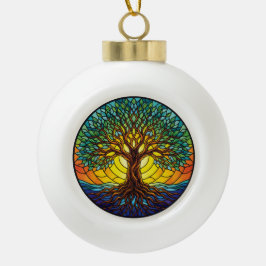 Tree of Life Ornament 2025, Stained-Glass Effect 1