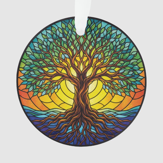 Tree of Life Ornament 2025, Stained-Glass Effect 1 (devant)