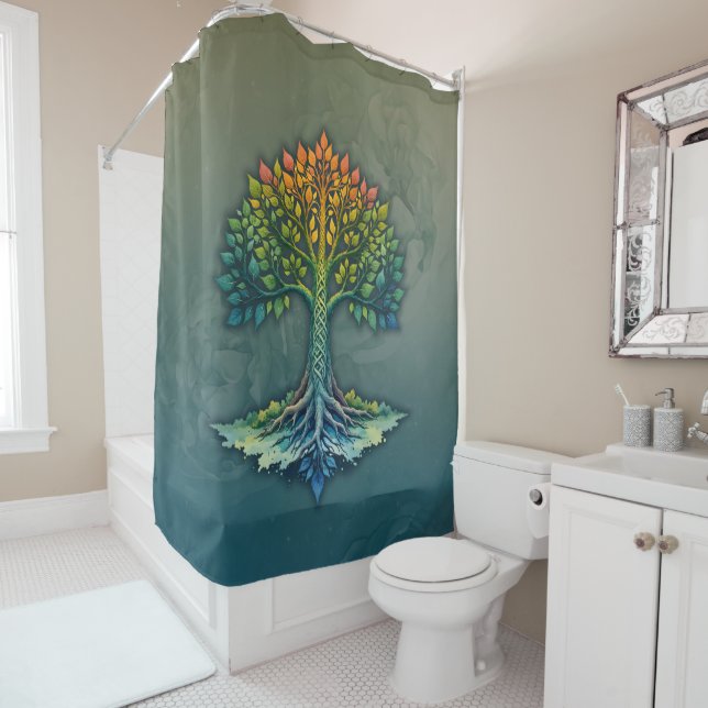 Tree of Life Shifting Dawn  Duschvorhang (Beispiel)
