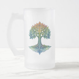 Tree of Life Shifting Dawn  Mattglas Bierglas