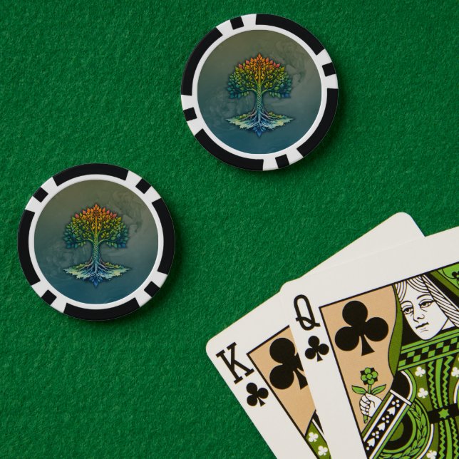 Tree of Life Shifting Dawn  Pokerchips (Pokertisch (doppelt))