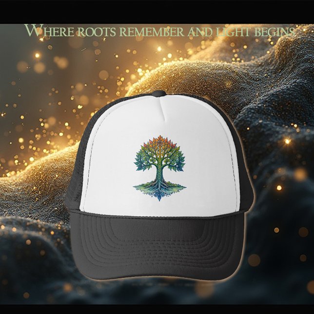 Tree of Life Shifting Dawn  Truckerkappe (Von Creator hochgeladen)