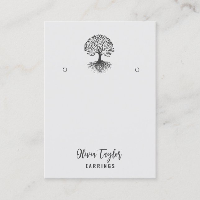 Tree of Life Spiritual Tree Bio Grafikkarte Visitenkarte (Vorderseite)