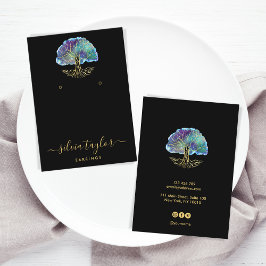 Tree of Life Spirituelle Tree Bio Visitenkarte