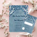 Tree of Life Stars Watercolor Bat Bar Mitzvah RSVP Karte<br><div class="desc">Perfekte Antwortkarte für eine Fledermausmitzvah, Bar mitzvah oder andere jüdische Feiern! Handgemachte Kunst für Sie! Vollständig anpassbar! Klicken Sie oben auf "Personalisieren", um den Text zu bearbeiten. Klicken Sie auf "Bearbeiten mit dem Designwerkzeug", um die Schriftart, Farben und Platzierungen, die Größe des Feldes, den eigenen Text einzustellen und das hintere...</div>