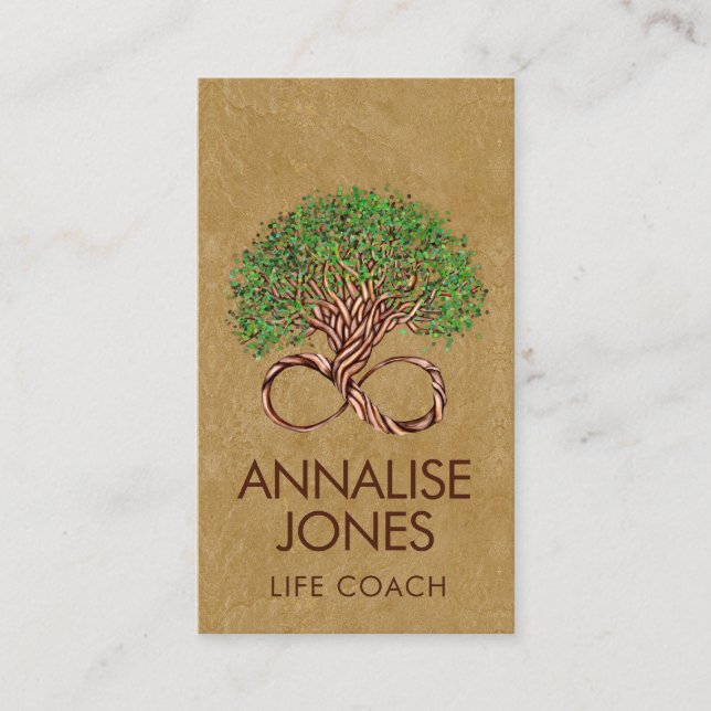 Tree of Life - Unendlichkeit Business Card Visitenkarte (Vorderseite)