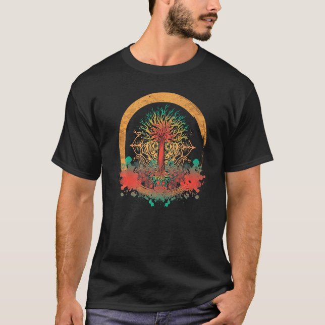 Tree of Life Viking Midgard Thor Walhalla Nordic w T-Shirt (Vorderseite)