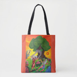 Tree of Life Wassercolor Tanz Joy Liebe Art Tasche