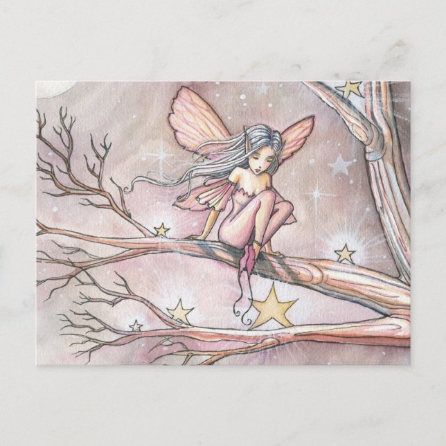 Tree of Stars Fairy Postcard von Molly Harrison Postkarte (Vorderseite)