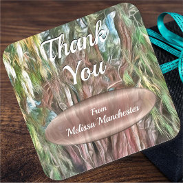 Tree of Tule Danke Oaxaca OAX1 Quadratischer Aufkleber