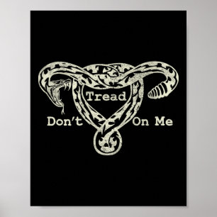 Tree on me Uterus Snake Pro Roe Feminist Poster