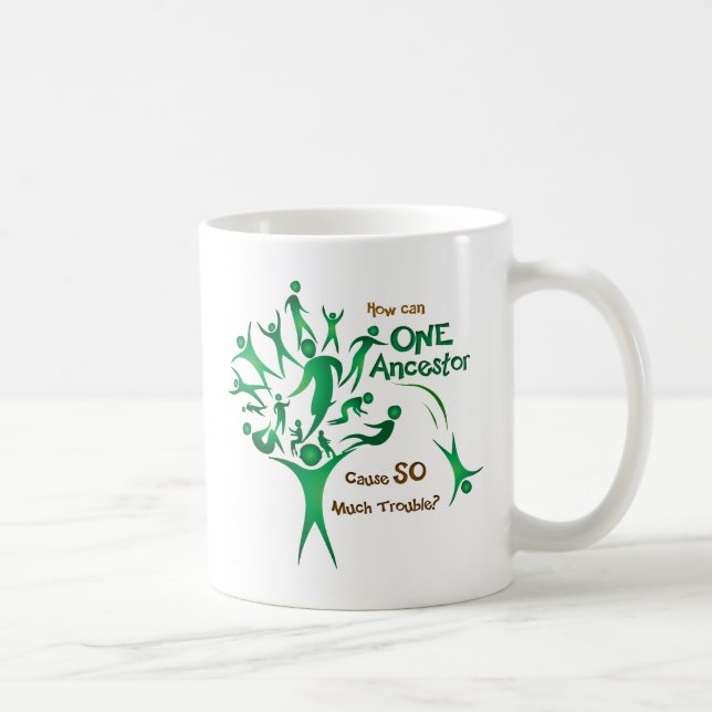 Tree One Ancestor Kaffeetasse (Rechts)