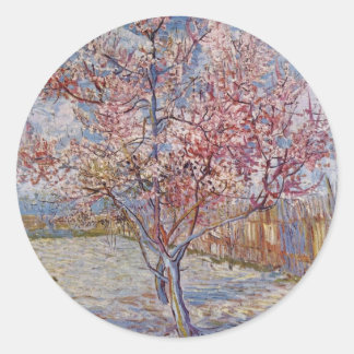 Tree Painting von Vincent Van Gogh Runder Aufkleber