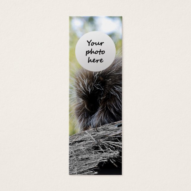 Tree Porcupine Custom Lesezeichen (Vorderseite)