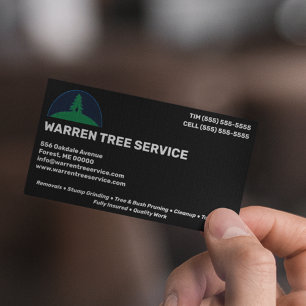Tree Removal Service Company Visitenkarte
