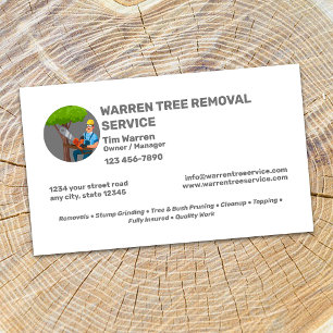 Tree Removal Service Company Visitenkarte