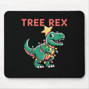 Tree Rex hässlicher Weihnachtspullover Dinosaurier Mousepad
