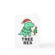 Tree Rex - Lustige Weihnachtskarte