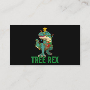Tree Rex Tshirt als ein lustiger Weihnachtsbaum Visitenkarte